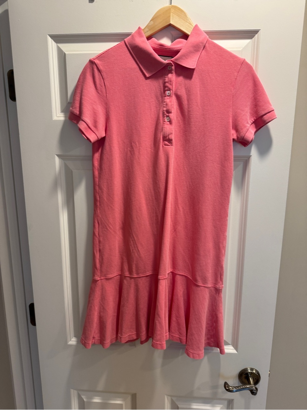 Tuckernuck Pink Flounce Polo Dress XS